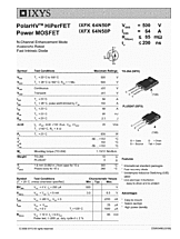 DataSheet IXFX64N50P pdf